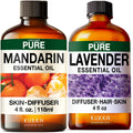 Lavender Mandarin Essential Oil Set 2X 4 Fl Oz D8274
