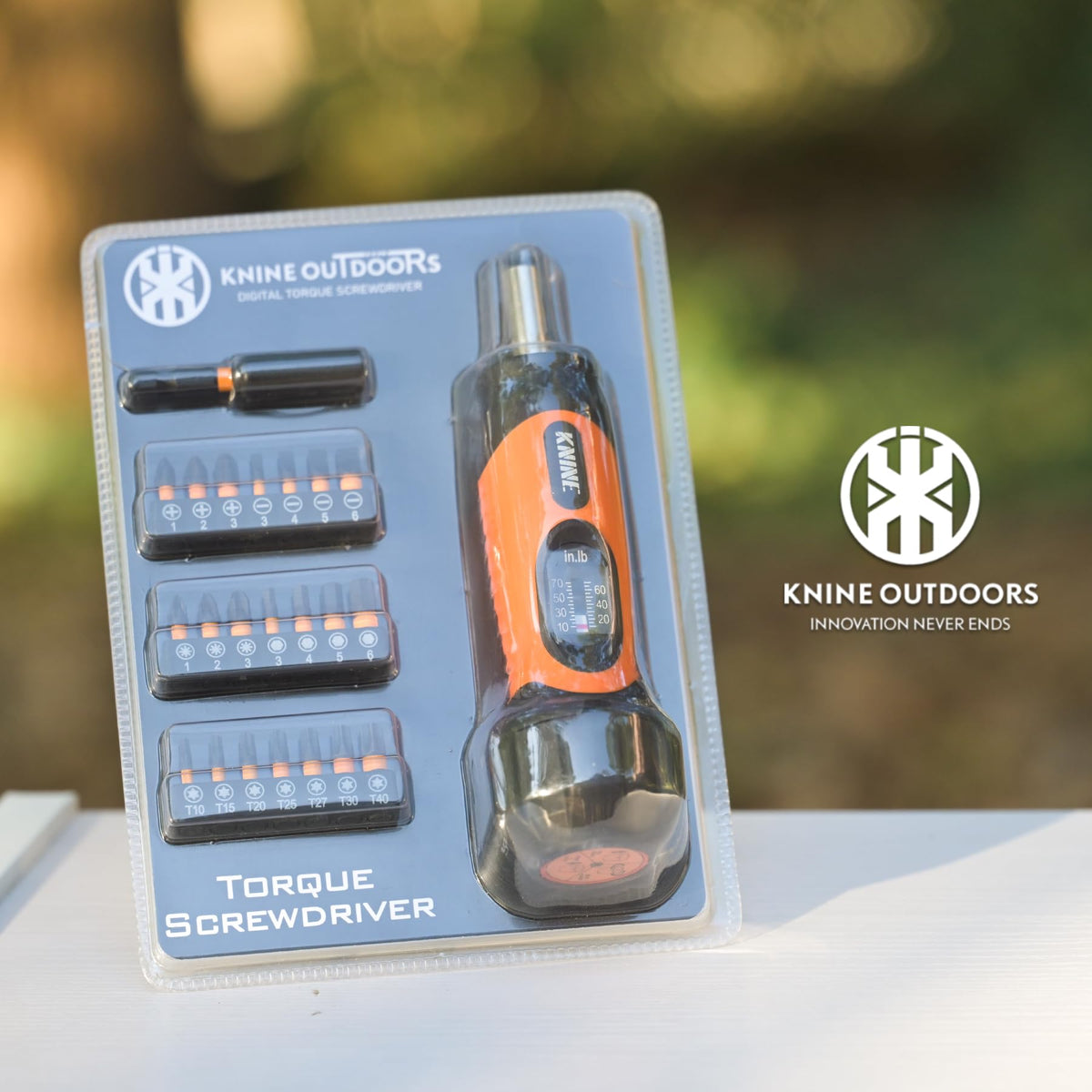 Torque Screwdriver Wrench Set 10-70 Inch Pounds 21 Hex Bits Orange J35144