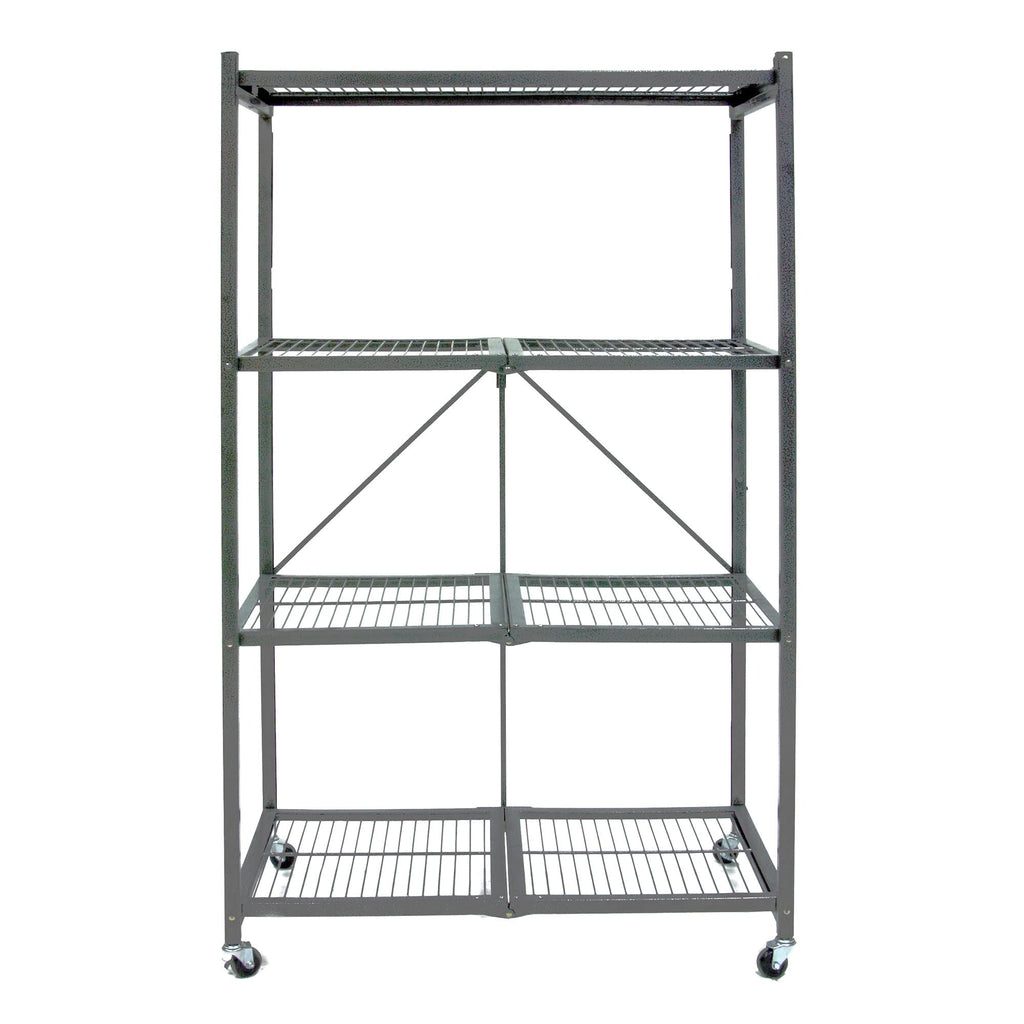 Foldable 4-Tier Heavy-Duty Steel Storage Rack T5330