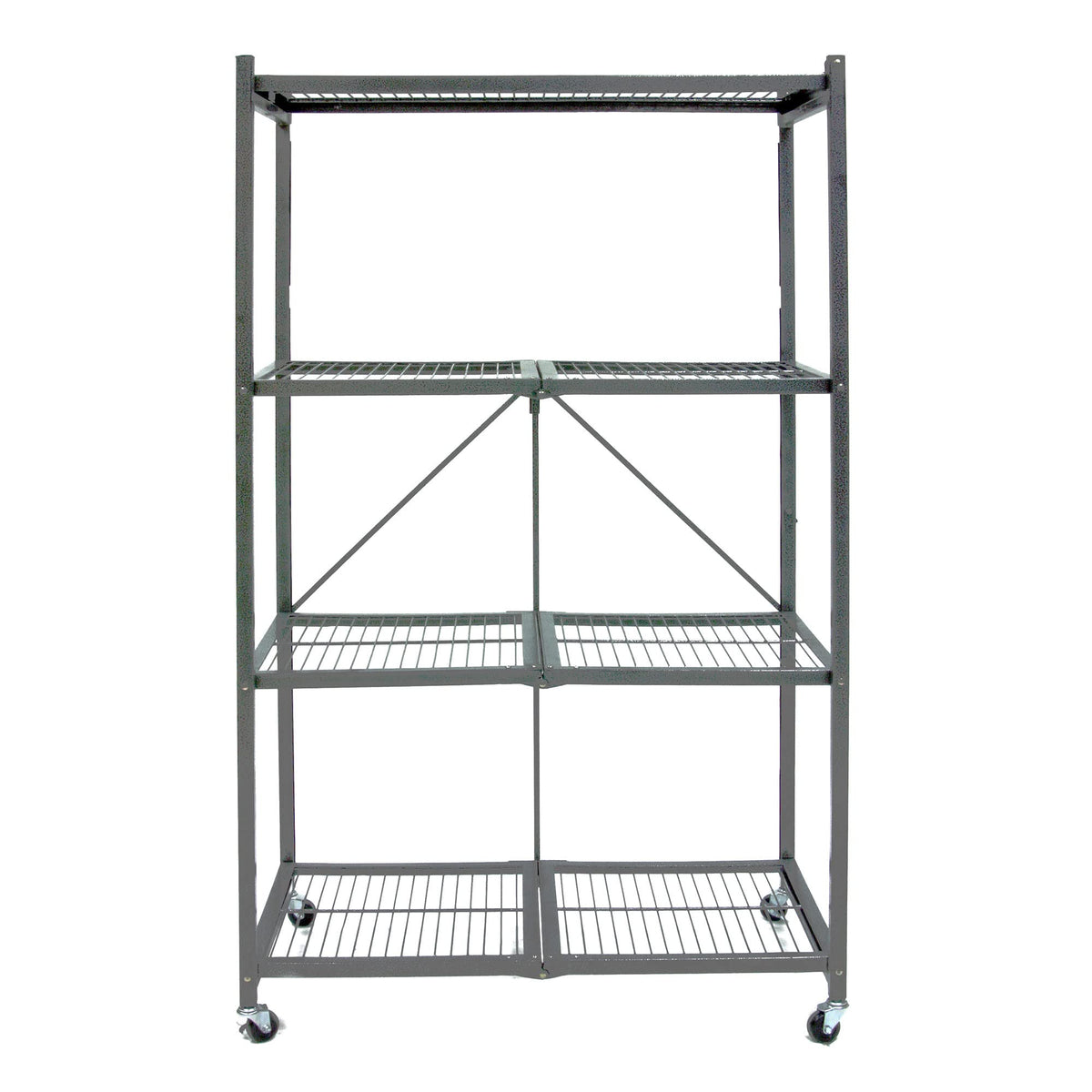 Foldable 4-Tier Heavy-Duty Steel Storage Rack T5330