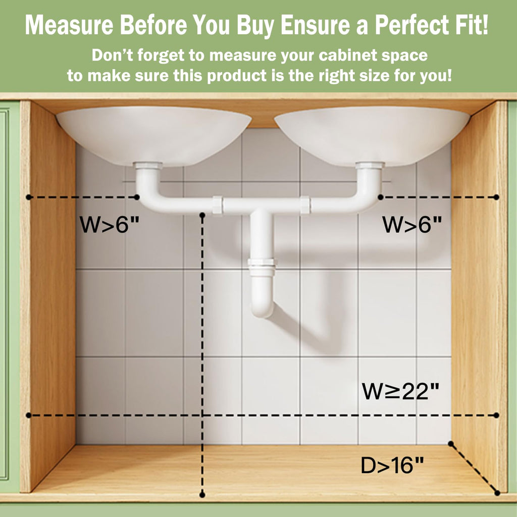 2-Pack 3-Tier Pull Out Under Sink Organizer Q18814