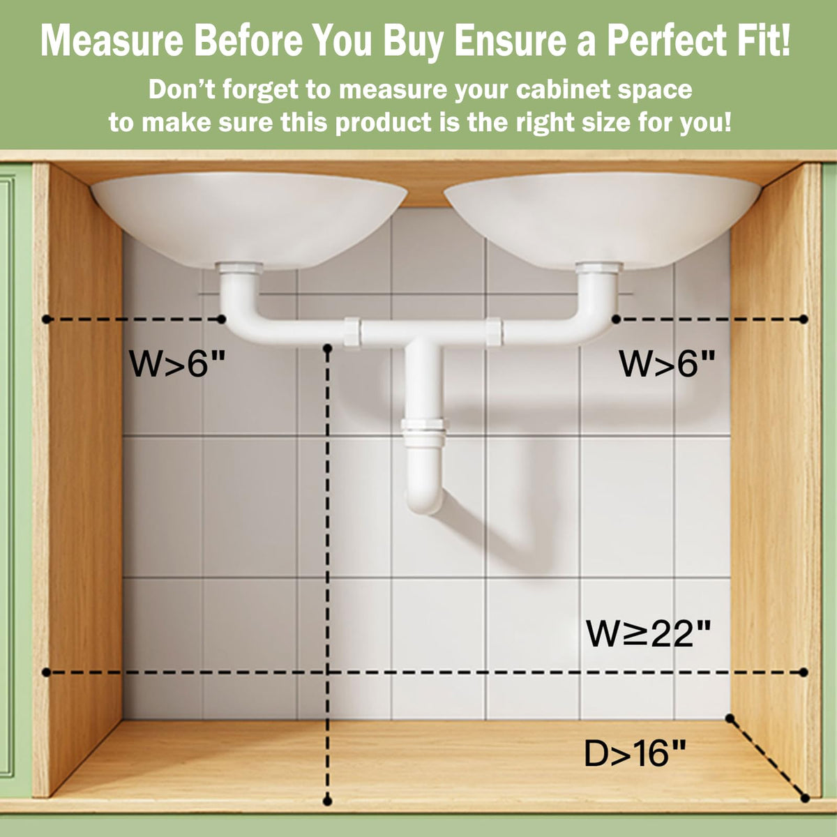 2-Pack 3-Tier Pull Out Under Sink Organizer Q18814