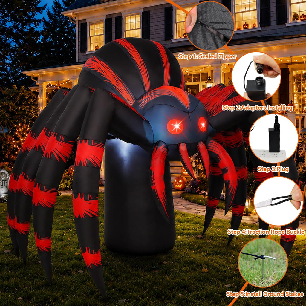 7FT Halloween Inflatables Yard Decor with LEDs O65494