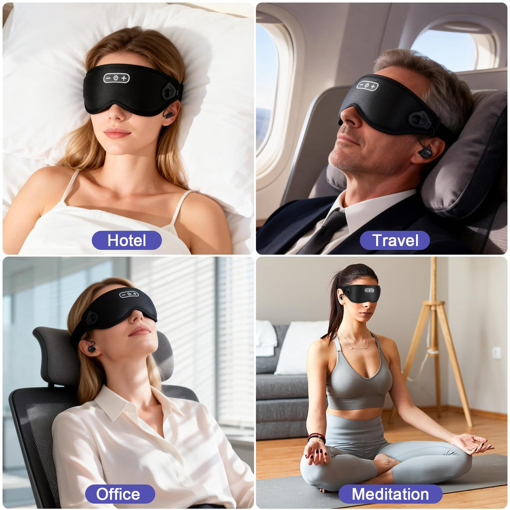 Wireless Bluetooth Sleep Headphones and Blackout Sleep Mask T841835