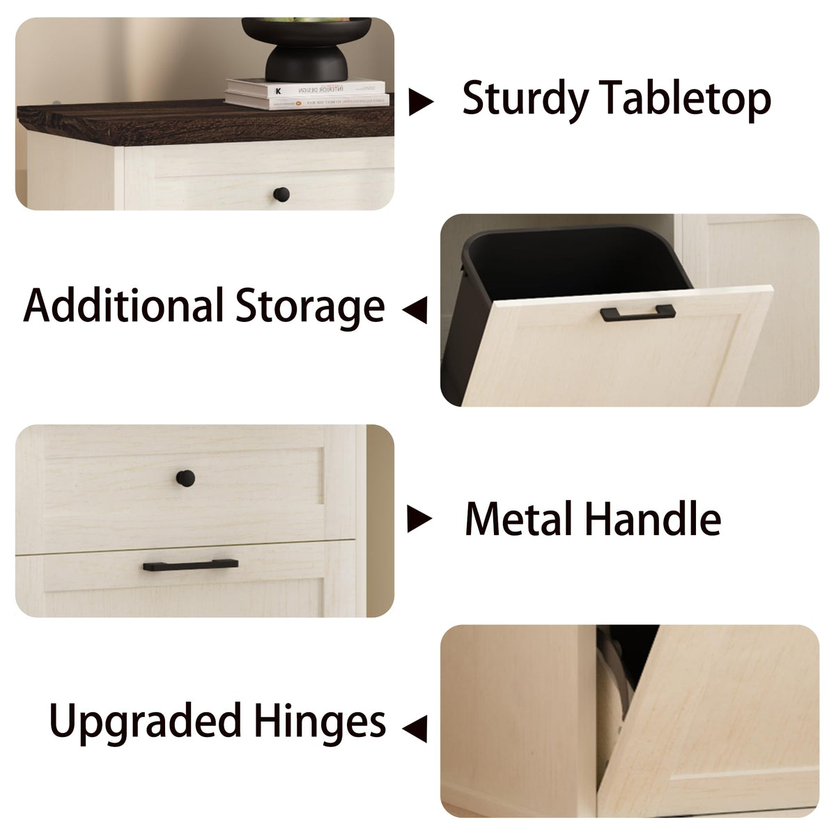 20 Gallon Double Tilt-Out Trash Cabinet L751