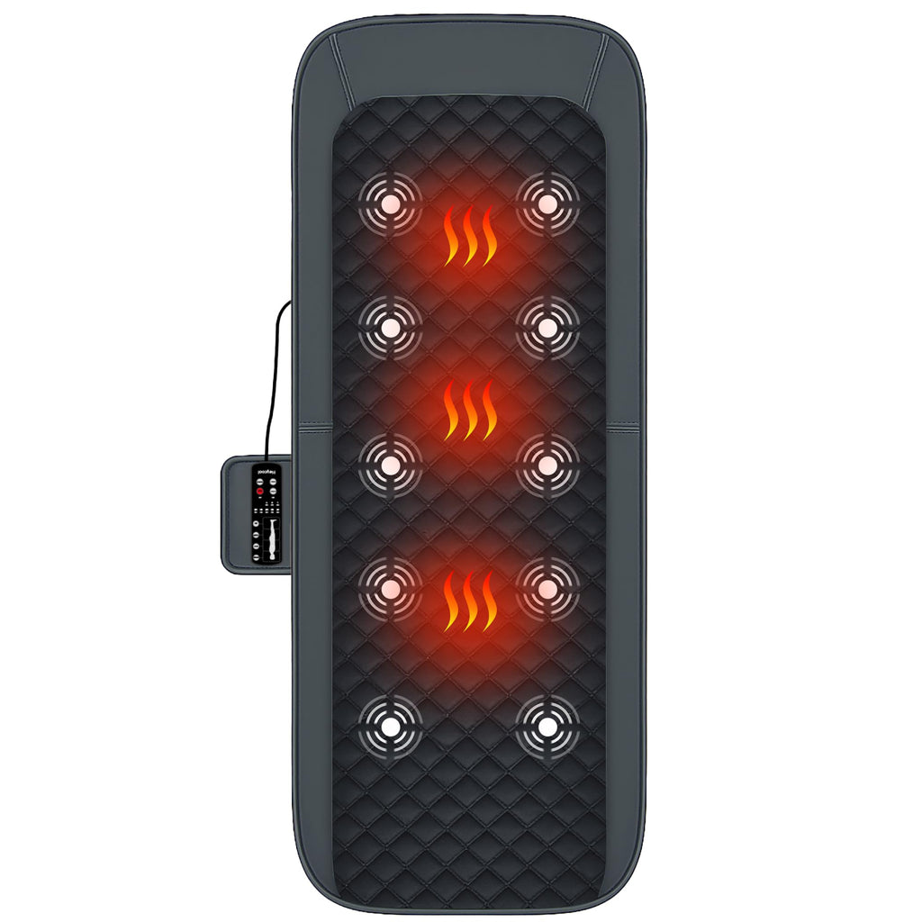 Full Body Massage Mat with Heat, 10-Motor Vibration Massage Pad, Foldable Memory Foam C15455