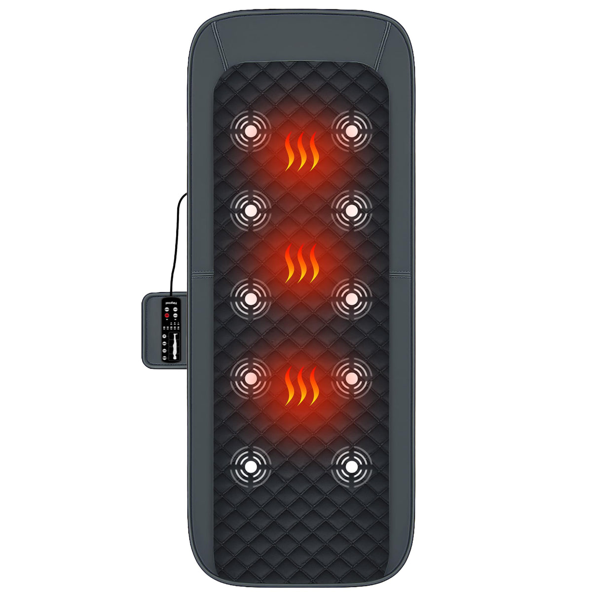 Full Body Massage Mat with Heat, 10-Motor Vibration Massage Pad, Foldable Memory Foam C15455