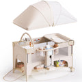 Baby Bassinet, Pack and Play, Bedside Crib Sleeper, Diaper Changer N80373