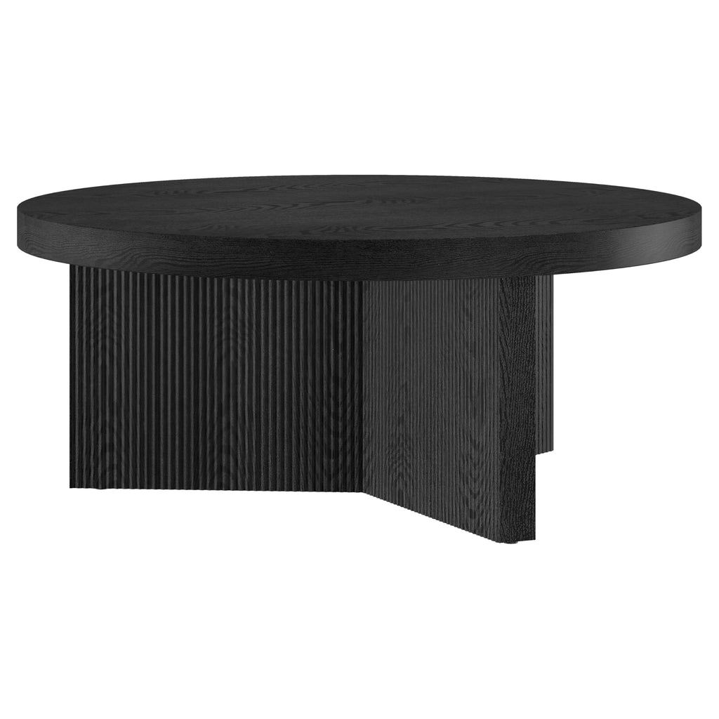 36" Scandinavian Fluted Coffee Table O9717