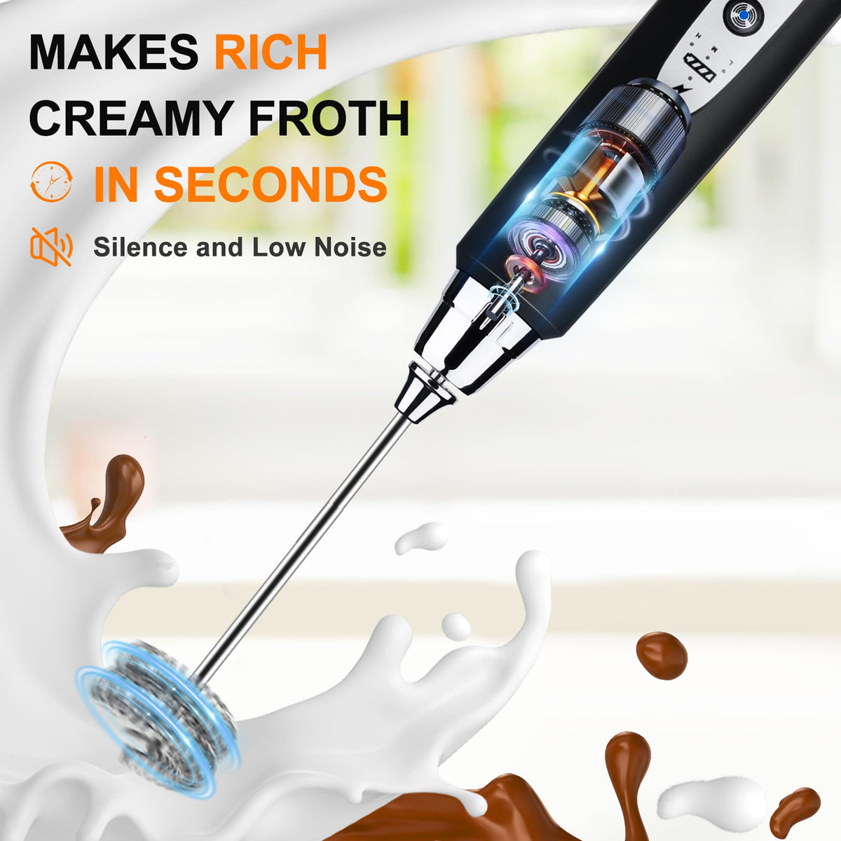 Handheld Milk Frother Wand D532195