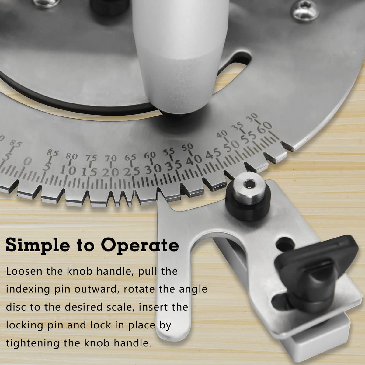 Miter Gauge with 27 Angle Stops X756