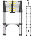 Telescoping Aluminum Ladder with Hooks A2718