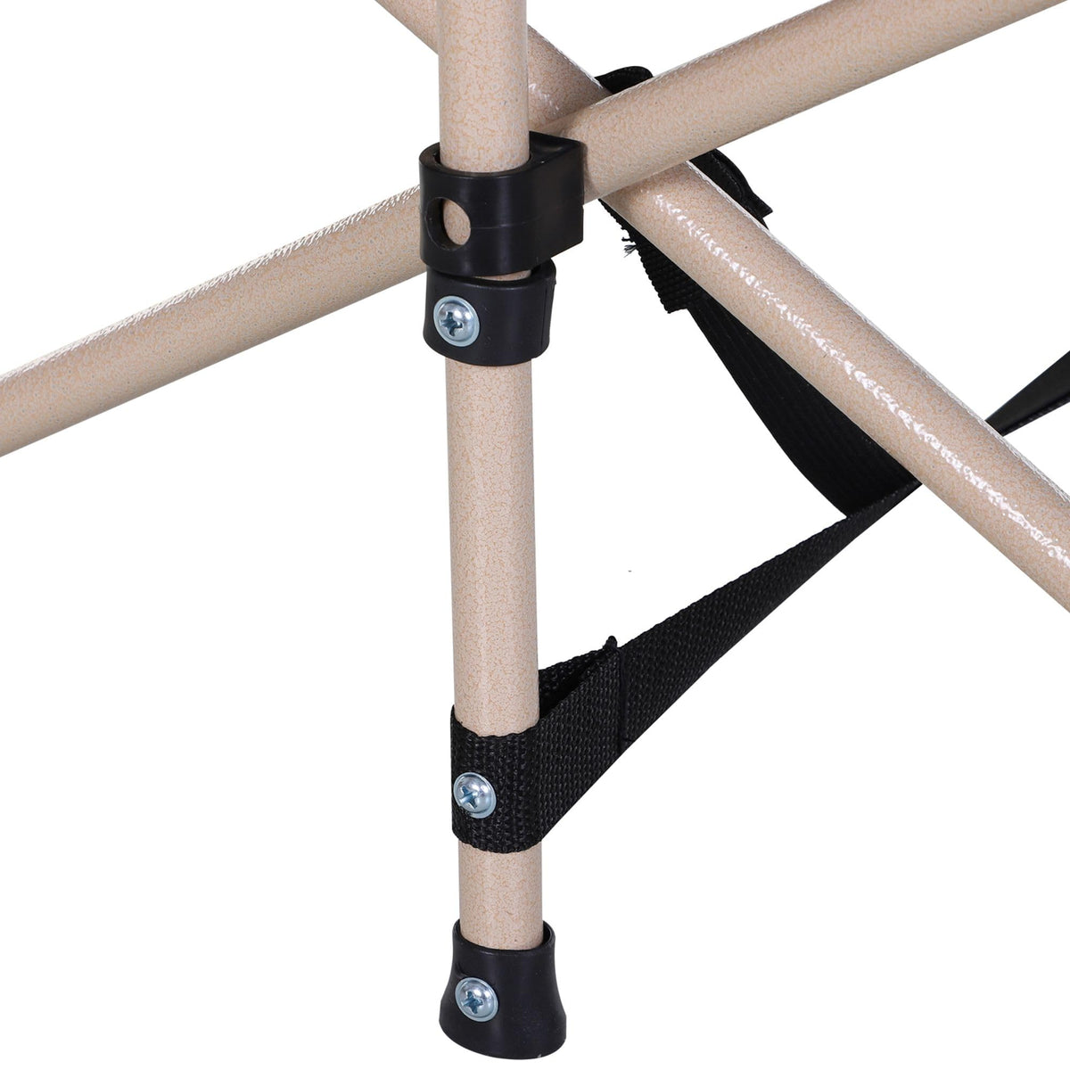 Folding Camping Cot with Carry Bag, Side Pocket, Blue B60882