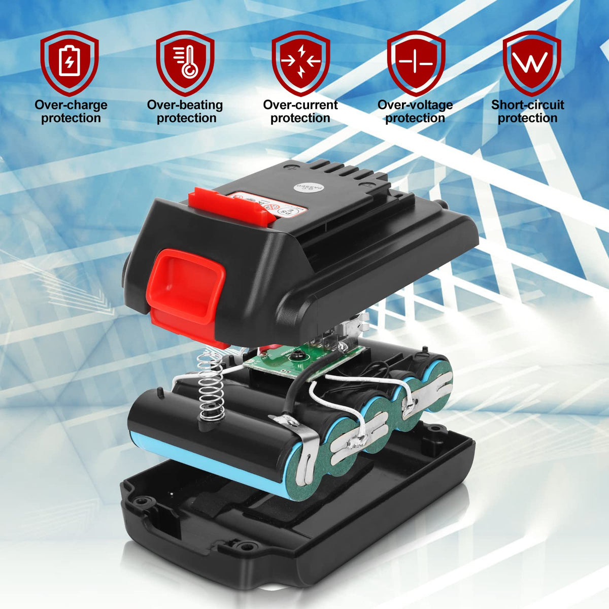 20v 4.0ah Lithium Battery 2 Pack L484