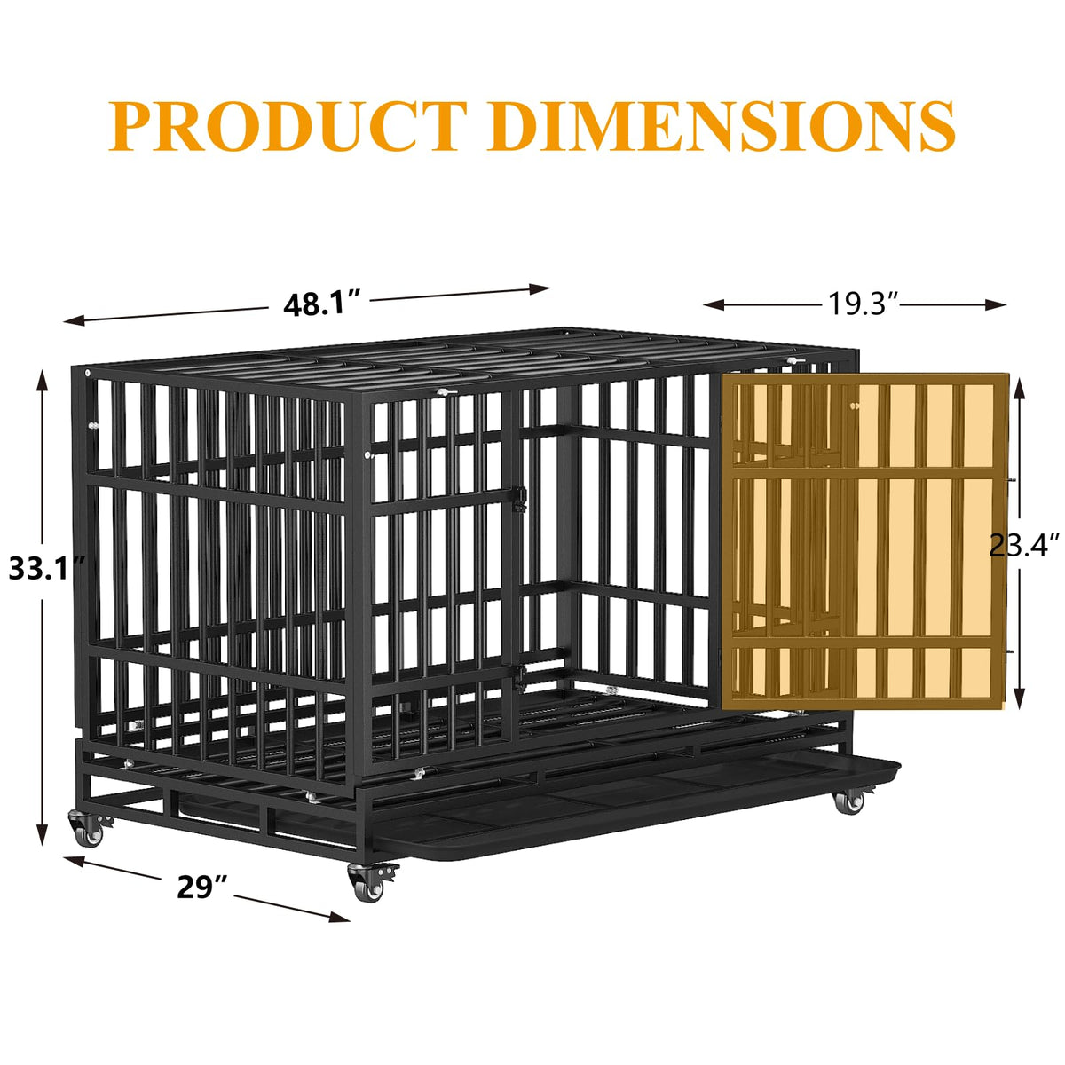48 Inch Heavy Duty Dog Crates P589750