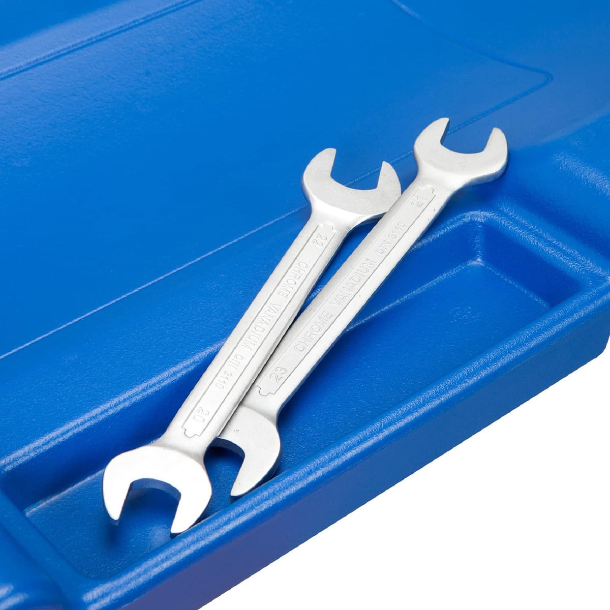 Blue Plastic Rolling Garage Creeper with Padded Headrest and 6 Casters E338