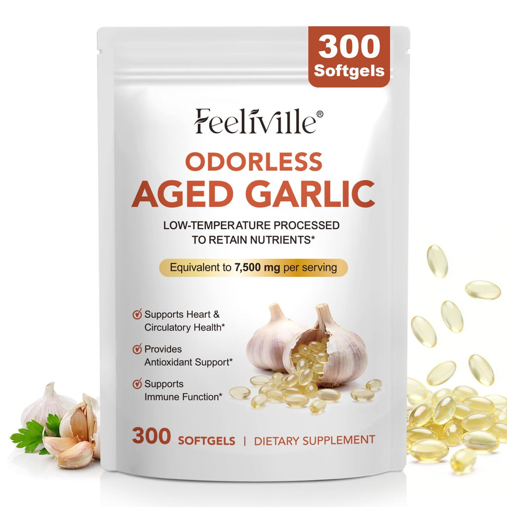 7500mg Odorless Garlic Capsules 300 Softgels X239