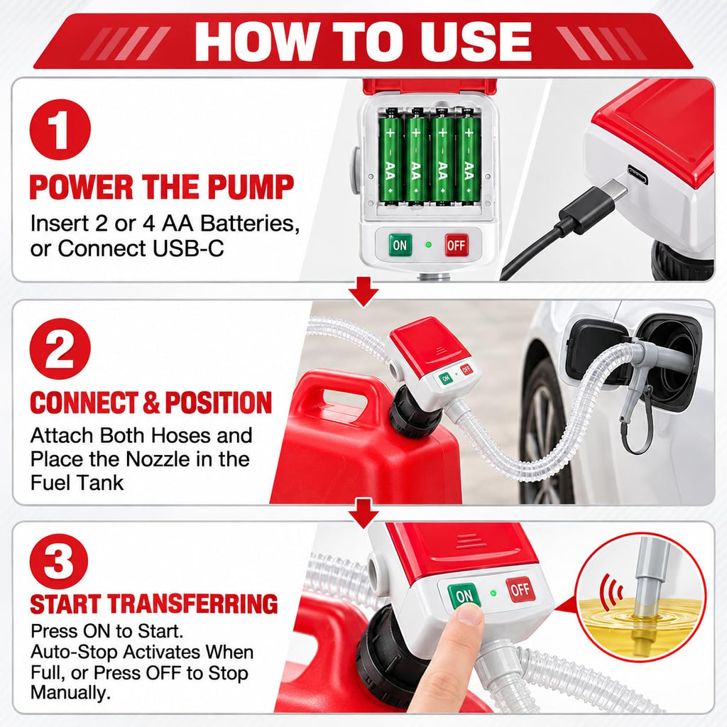 Battery Powered Electric Fuel Transfer Pump G210
