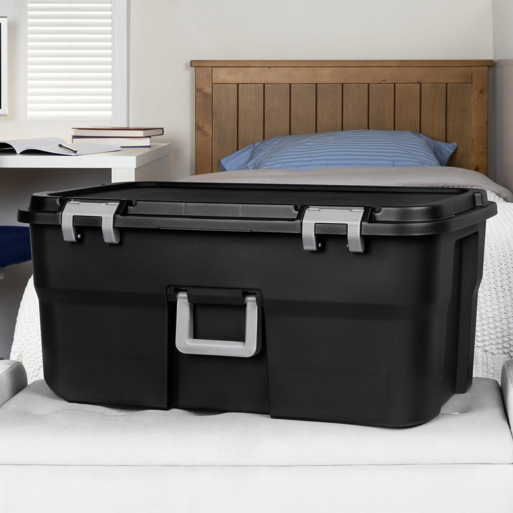 22 Gallon Black Wheeled Storage Trunk M87233