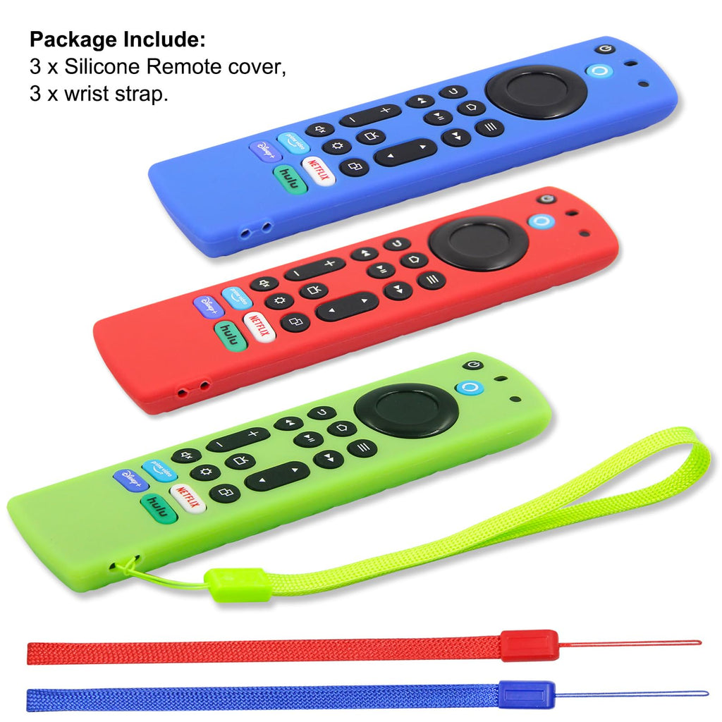 Silicone Remote Case 3pcs with Lanyard K38762