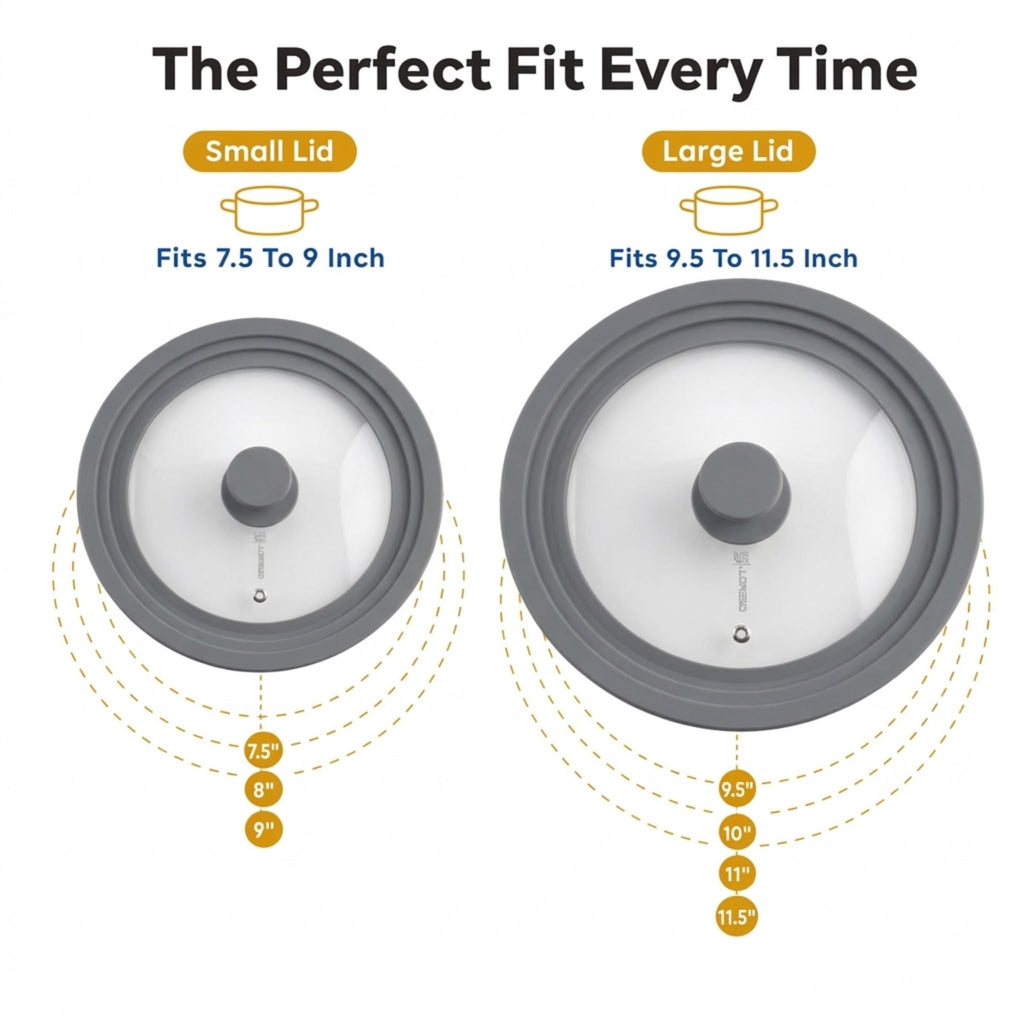 Universal Lid for Pots, Pans & Skillets, 7.5-11.5" C3668