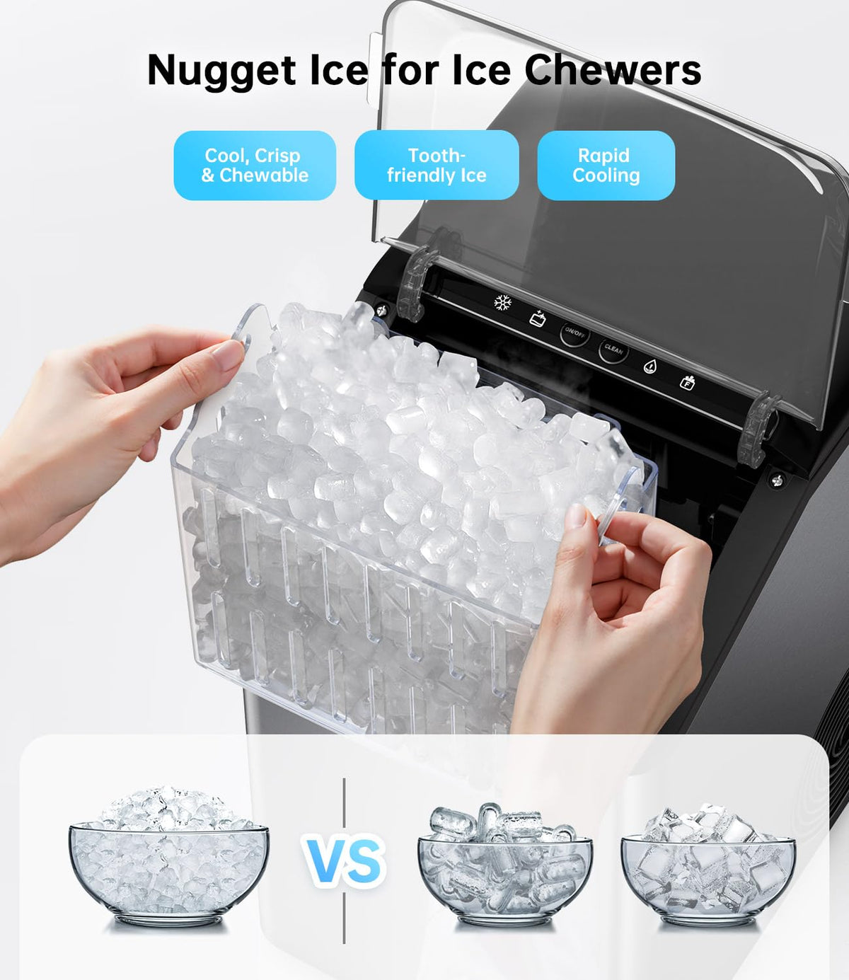 40LBS Nugget Countertop Ice Maker O162