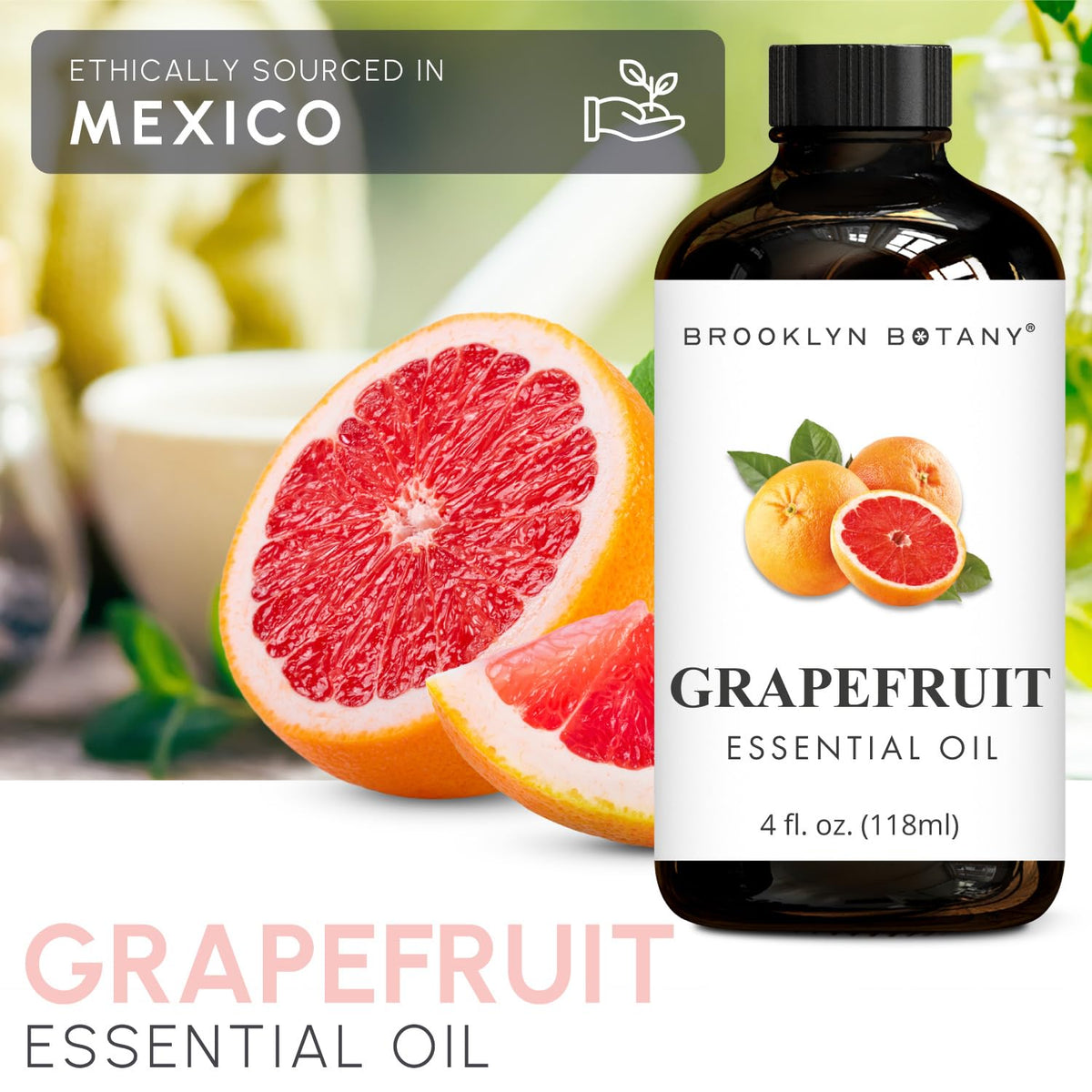 Tea Tree & Grapefruit Essential Oils 4 Fl Oz (Pack of 2) E570