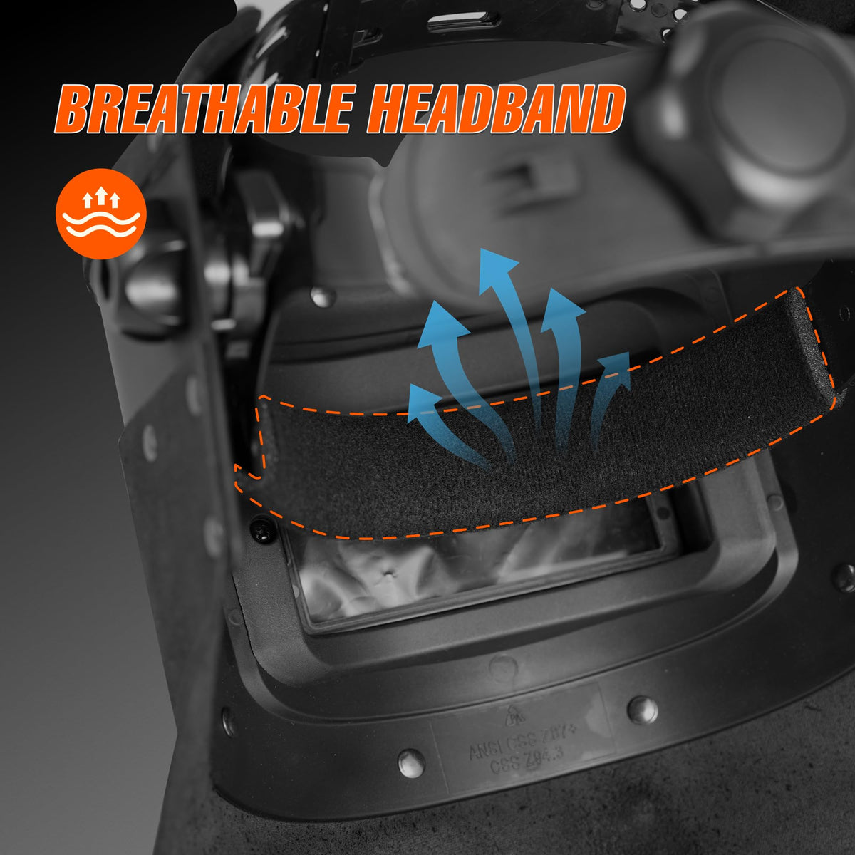 Leather Auto Darkening Welding Helmet Z258