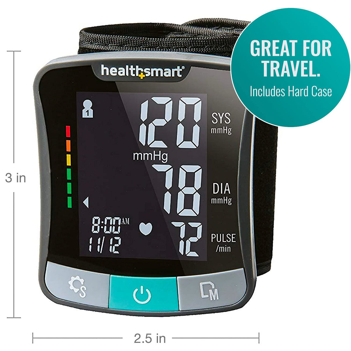 Digital Wrist Blood Pressure Monitor with Cuff X481281