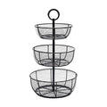 3-Tier Metal Floor Standing Fruit Storage Basket C6216