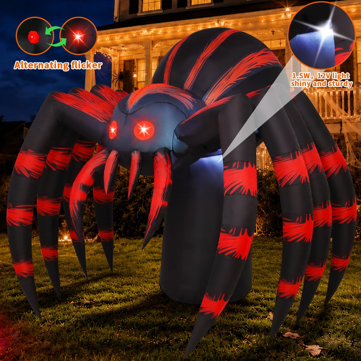7FT Halloween Inflatables Yard Decor with LEDs O65494