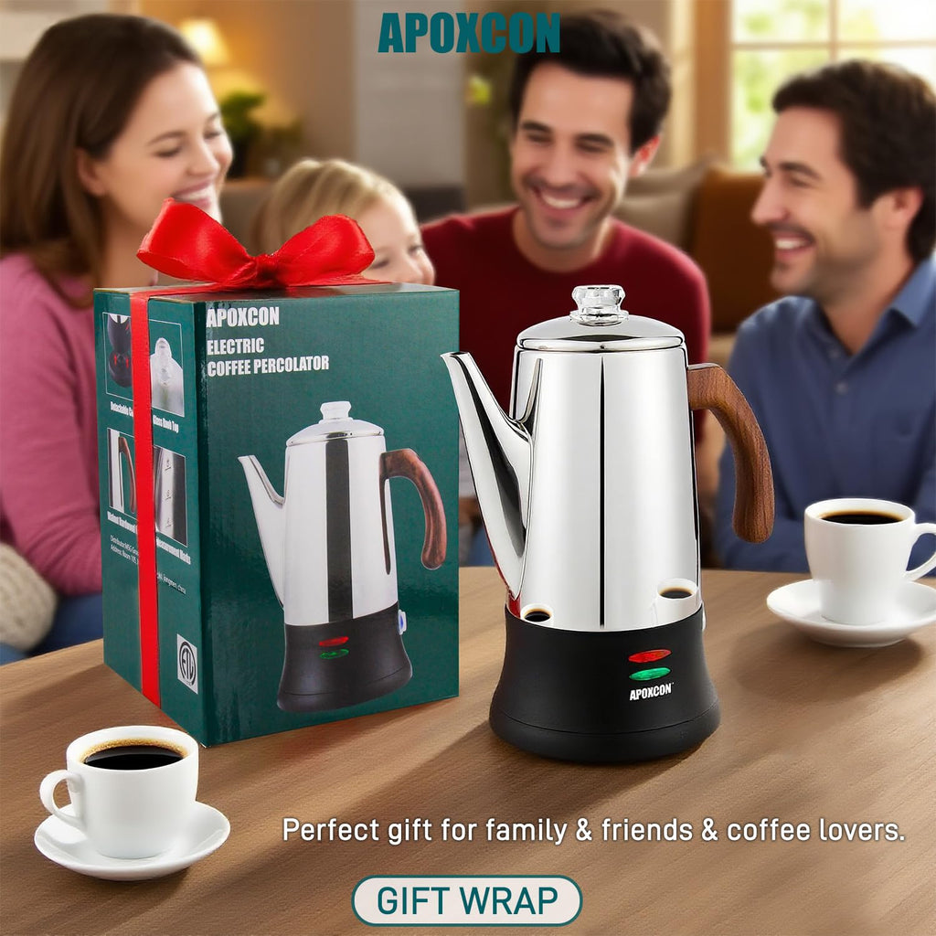 Electric Stainless Steel Coffee Percolator 8 Cup F584637