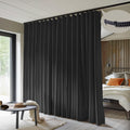 Blackout Room Divider Curtains with Ceiling Tracks Set H566