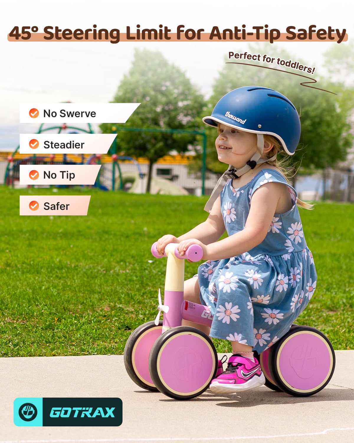 Baby Balance Bike 7" Silent Wheels R414873