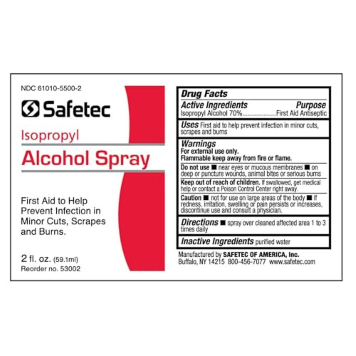 Isopropyl Alcohol 70% 2oz Spray Bottle Y696351