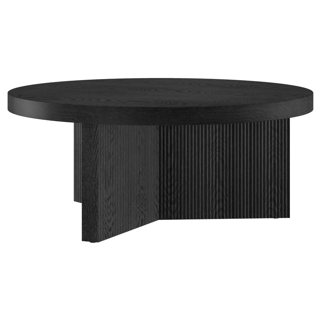 36" Scandinavian Fluted Coffee Table O9717