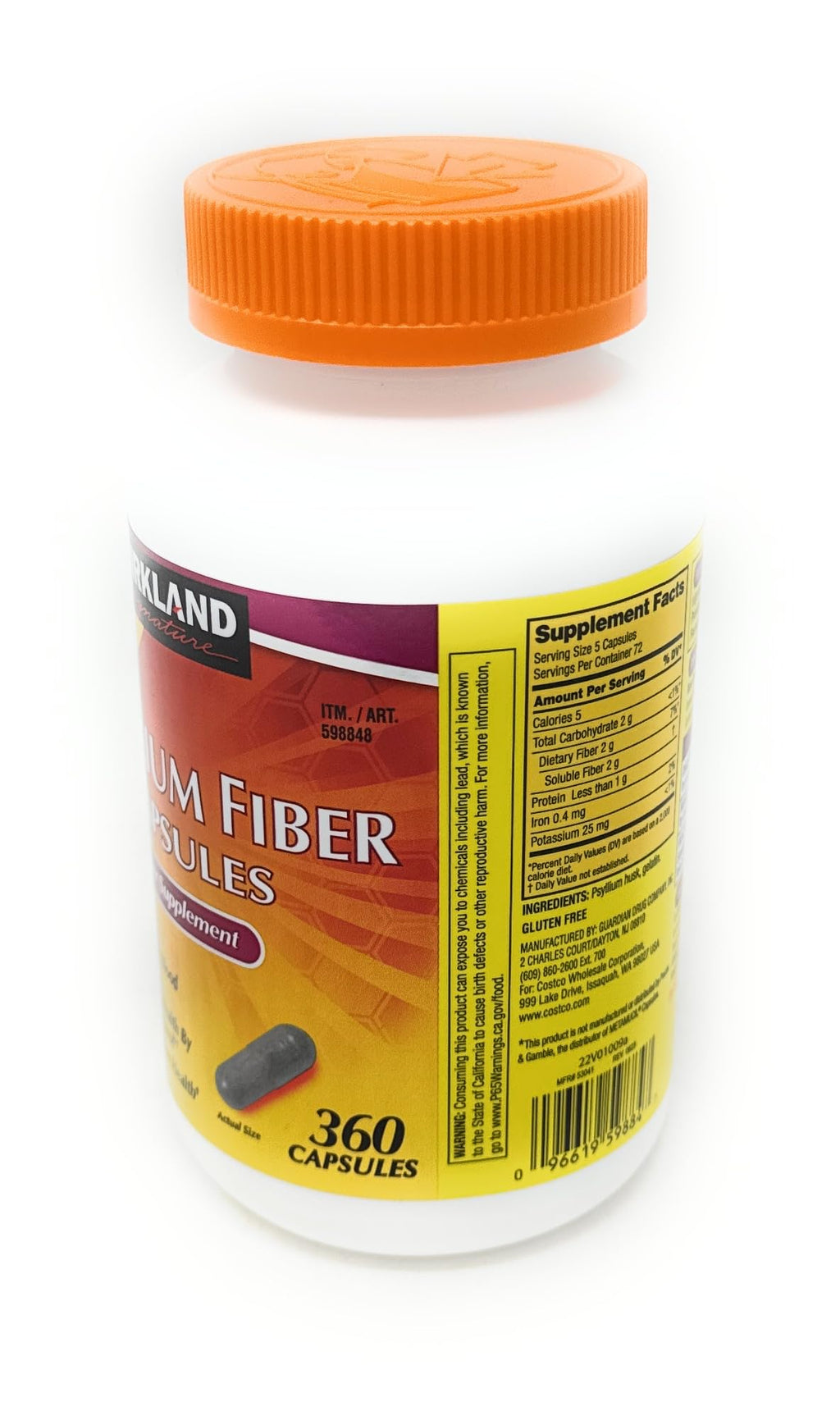 Fiber Supplement 360 Capsules P90963