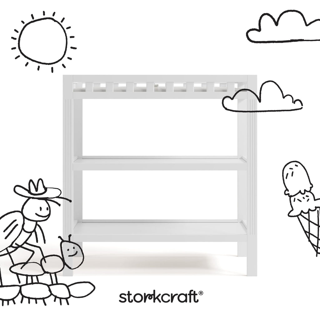 White Changing Table Y6959