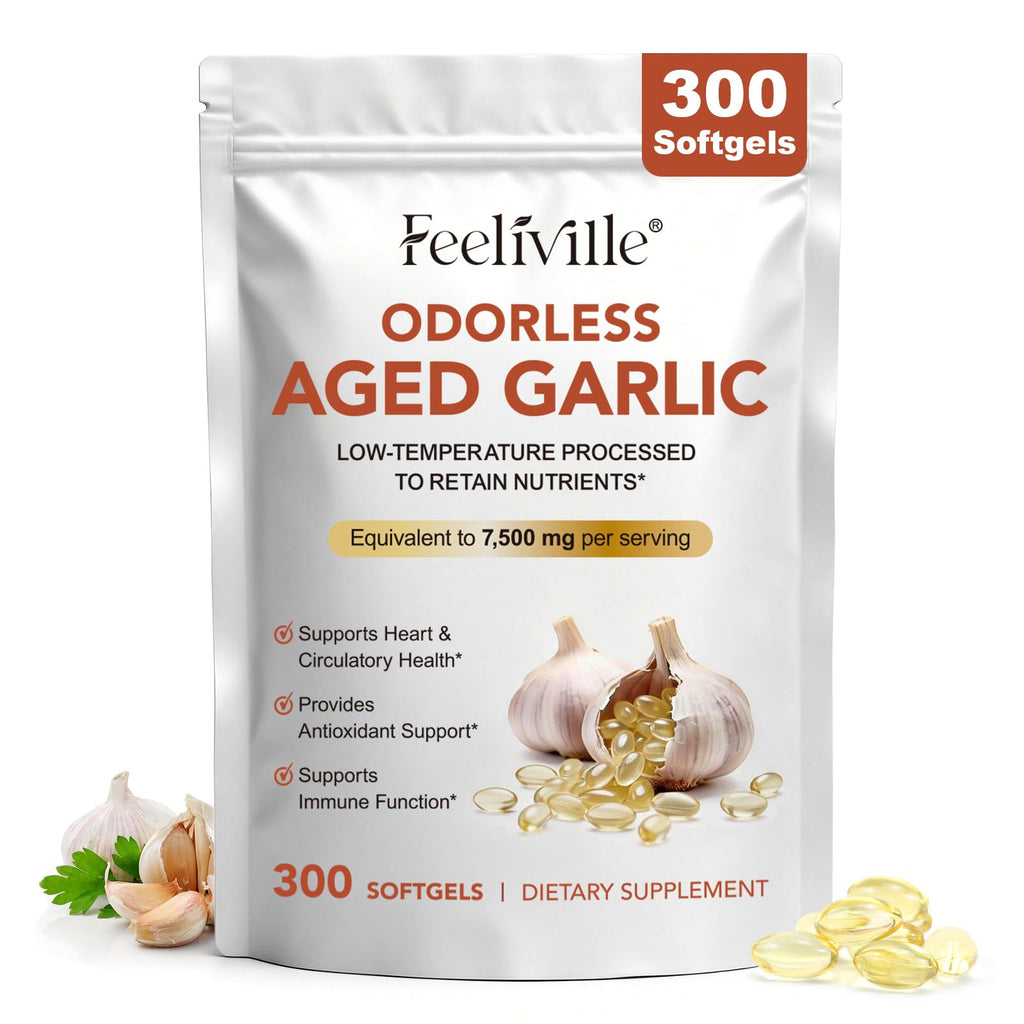 7500mg Odorless Garlic Capsules 300 Softgels X239