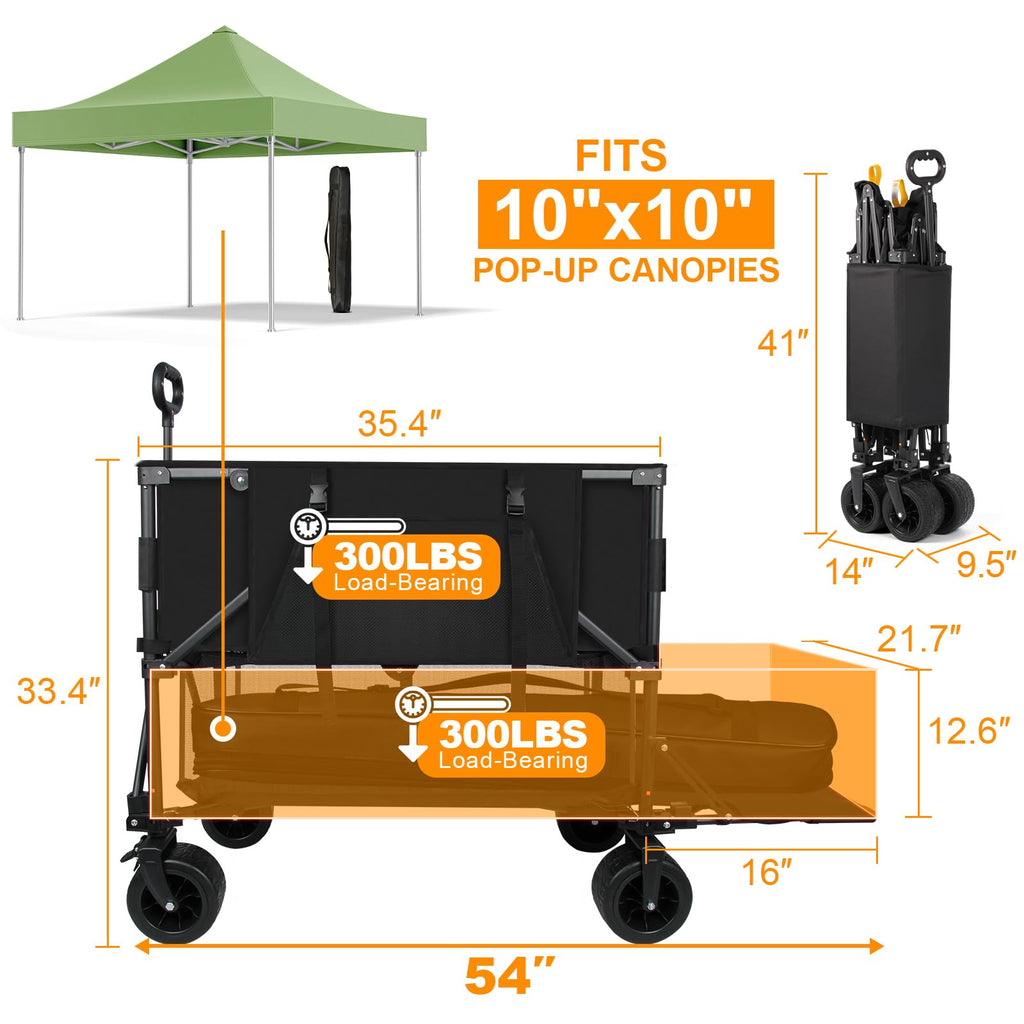 Heavy Duty Collapsible Double Decker Wagon P409150