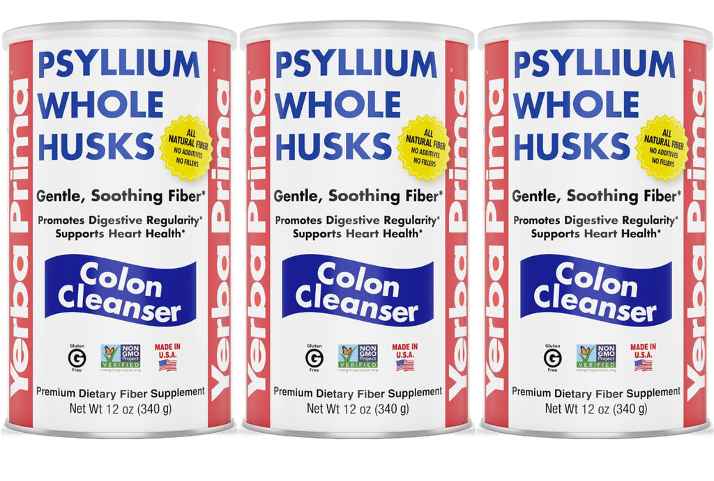 Psyllium Whole Husks Colon Cleanser 12 Ounce Pack Of 3 W989