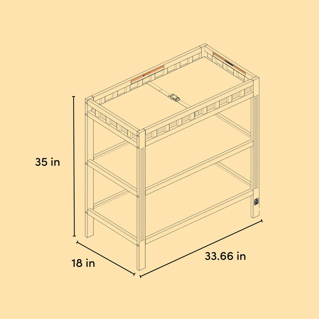 White Changing Table Y6959