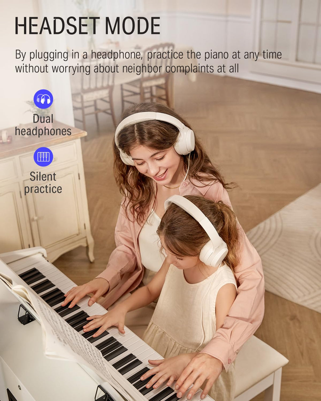 88-Key Weighted Action Digital Piano with Furniture Stand M23263
