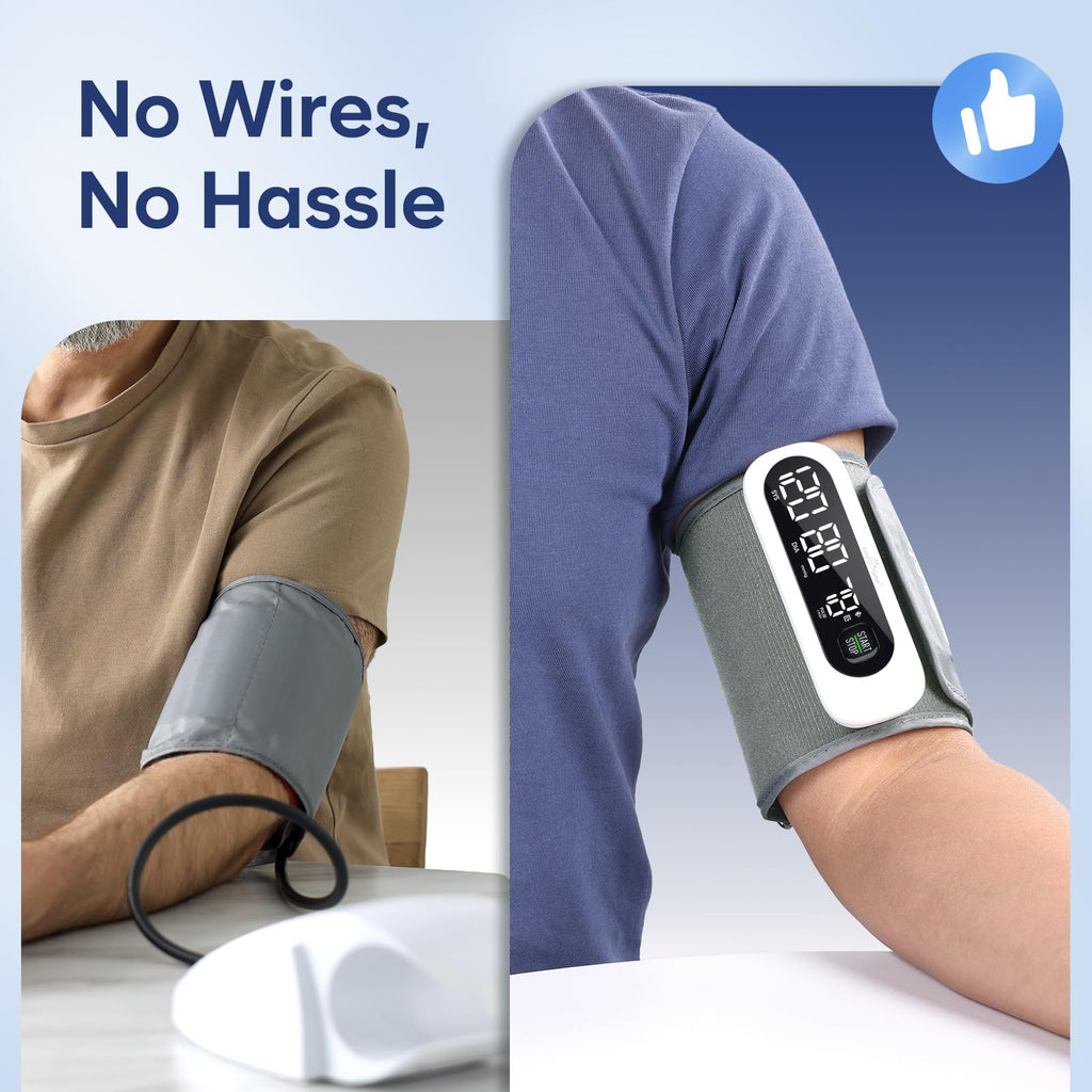 Wireless Bluetooth Blood Pressure Monitor with Large Cuff J2601