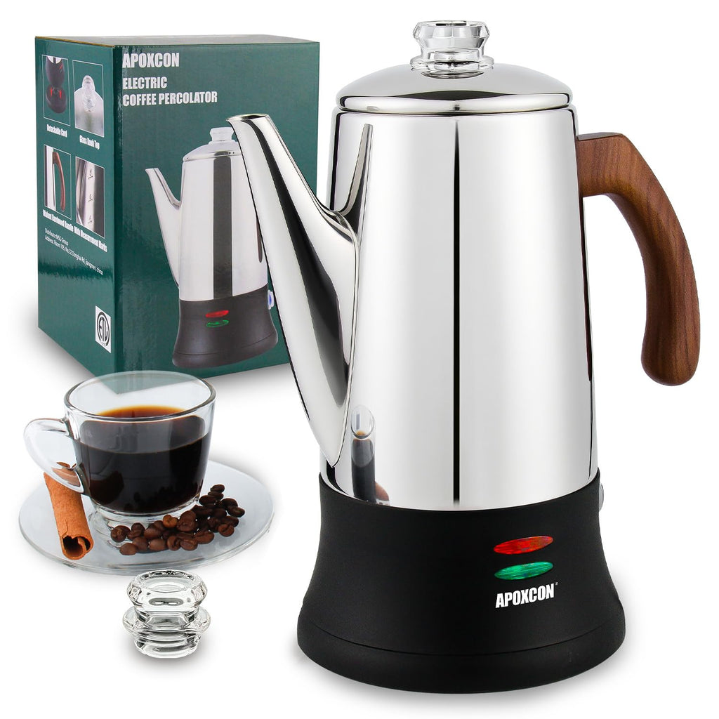 Electric Stainless Steel Coffee Percolator 8 Cup F584637