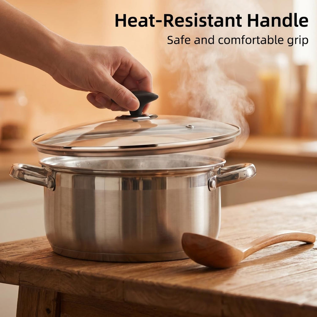 11" Tempered Glass Lid with Vented Anti-Scald Handle K19229
