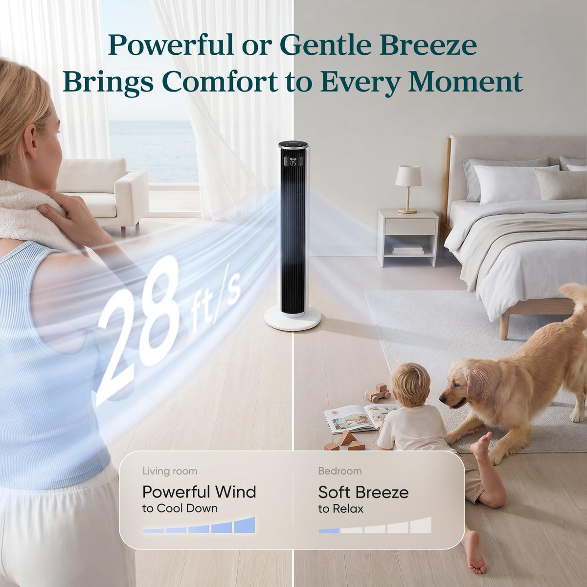 Quiet Tower Fan I916