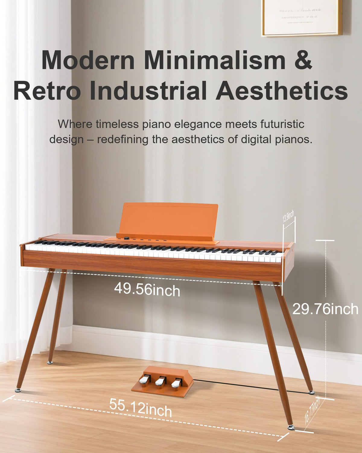 88 Key Full Weighted Hammer-Action Digital Piano with Stand E532410