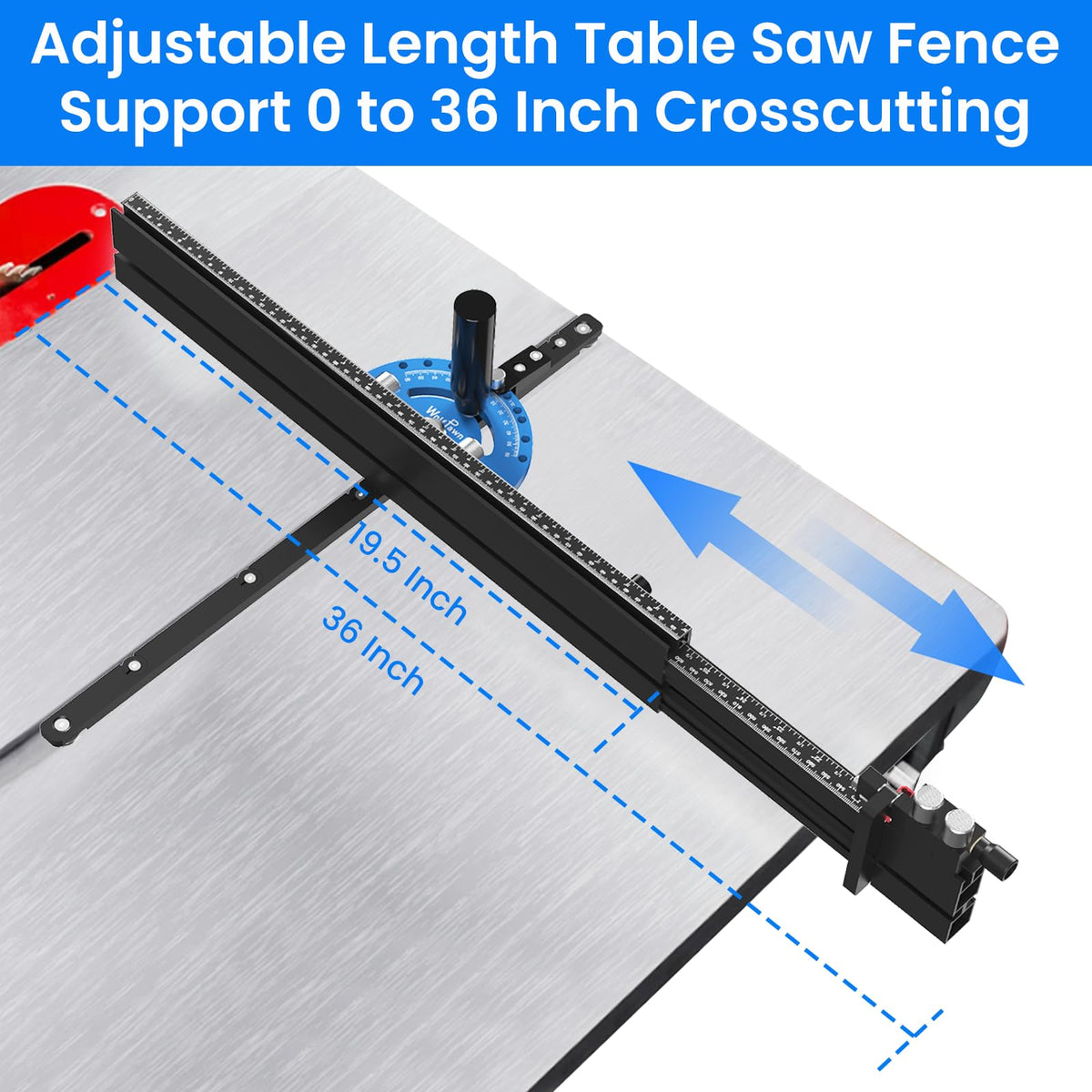 Miter Gauge with Extendable Fence H69731