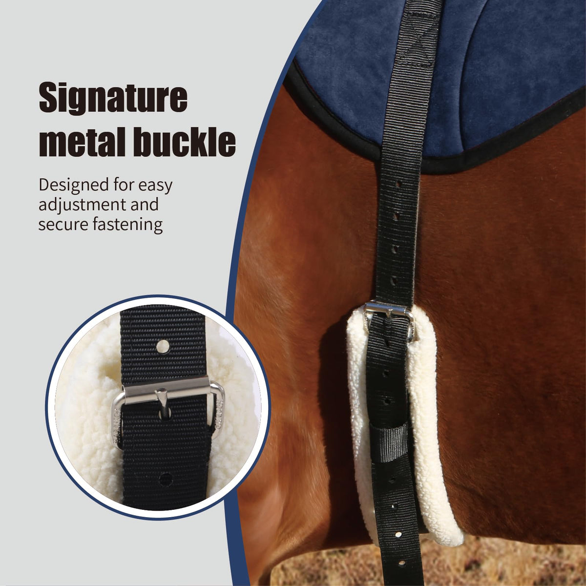 Western Bareback Saddle Pad with Matching Girth E7013